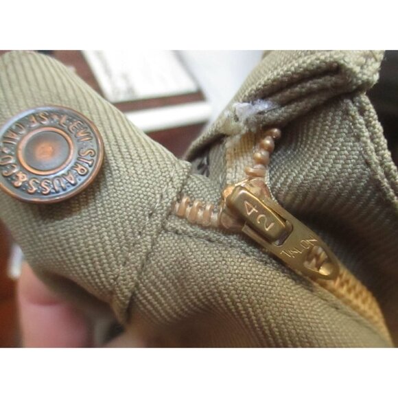 Vintage Mens Levi's Jeans 517 44x27 Cocoa Brown Polyester 517 Bootcut Hippie - Picture 4 of 8